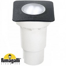 Φωτιστικό Χωνευτό Δαπέδου με ντουί GU10 και LED 6W 600lm 230V CCT IP67 Μαύρο Fumagalli Ceci 90